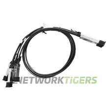 Load image into Gallery viewer, NEW HPE JG329A 1m 40GB QSFP+ to 4x 10GB SFP+ Direct Attach Copper Breakout Cable