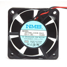 Cargar imagen en el visor de la galería, 1pc NMB DC Fan 2410ML-04W-B40 6x6x2.5cm 12V 0.22A 4550rpm 19.4cfm 31dBA Cooler-FoxTI
