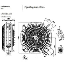 Cargar imagen en el visor de la galería, EBM PAPST K2E200-AH20-05 Rittal Cabinet Fan Dedicated Cooling Fans Cooler - MFerraz Tecnologia