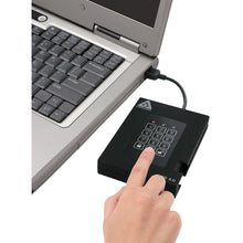Load image into Gallery viewer, Apricorn Aegis Padlock Fortress FIPS 140-2 Level 2 Validated 256-bit Encrypted USB 3.0 Hard Drive with PIN Access, 1 TB-FoxTI