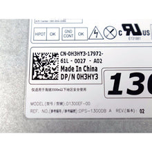 Cargar imagen en el visor de la galería, Dell Precision T7600 T7610 T7910 1300W 2 Fan 100-240V Power Supply Unit PSU D1300EF-00 0H3HY3 CN-0H3HY3 6MKJ9 MF4N5 0T6R7 09JX5 DPS-1300DB-FoxTI