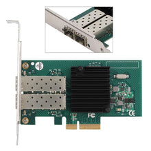Load image into Gallery viewer, PCI-E Network Card for Intel 82576EB, 10/100/1000mbps Dual Port Fiber PCI Express Gigabit Network Card Adapter for Intel 82576EB-FoxTI