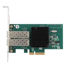 Load image into Gallery viewer, PCI-E Network Card for Intel 82576EB, 10/100/1000mbps Dual Port Fiber PCI Express Gigabit Network Card Adapter for Intel 82576EB-FoxTI