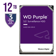 Cargar imagen en el visor de la galería, WD Purple WD121PURZ 12TB Surveillance 7200 RPM 3.5" SATA lll Internal 6 Gb/s - MFerraz Tecnologia