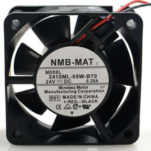 Cargar imagen en el visor de la galería, Cooler 2410ML-05W-B70 6025 6CM 24V 0.25A two-wire double ball cooling fan - MFerraz Tecnologia