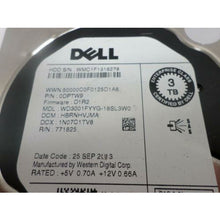 Cargar imagen en el visor de la galería, Disco Dell 3TB 6G 7.2K 3.5" SAS DPTW9 HDD Hard Drive WD3001FYYG-18SL3W0, 0DPTW9 - MFerraz Tecnologia