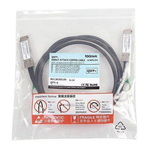Carregar imagem no visualizador da galeria, 40G QSFP+ DAC Cable - 40GBASE-CR4 Passive Direct Attach Copper Twinax QSFP Cable for HPE JG328A Devices, 5m-FoxTI
