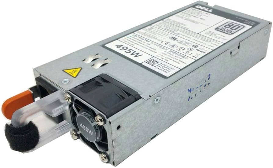 Source DELL REDUNDANT HOT SWAP POWER SUPPLY 495W POWEREDGE SERVER T320 T420 DF83C 8M7N4