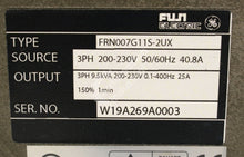 Cargar imagen en el visor de la galería, FRN007G11S-2UX by GE General Electric 7.5 HP 230V AC Drive Frenic 5000G11
