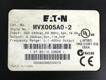 Cargar imagen en el visor de la galería, MVX005A0-2 By Eaton Corporation 200-240VAC 3-PH 5HP Variable Frequency Drive
