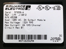 Cargar imagen en el visor de la galería, 45C60 By Reliance Electric Dual 115V AC, 2A Output Module AutoMate NSFP
