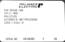 Load image into Gallery viewer, 57C429 By Reliance Electric R-Net Processor Module NSNB AutoMax
