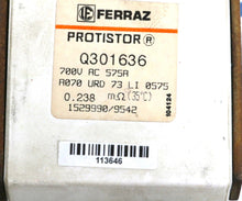 Carregar imagem no visualizador da galeria, Q301636 By Ferraz Shawmut 575AMP/700VAC Fuse
