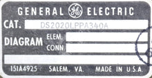 Load image into Gallery viewer, DS2020LPPA340A By General Electric 30AMP 600V Line Protector Mark V DS2020
