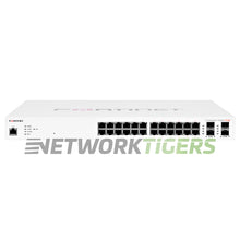 Cargar imagen en el visor de la galería, NEW Fortinet FS-224D-FPOE 24x 1GB PoE+ RJ45 4x SFP Local Management Only Switch
