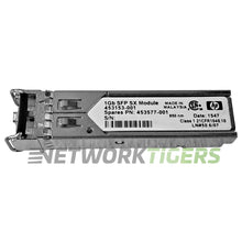Carregar imagem no visualizador da galeria, HPE 453153-001 453577-001 1GB BASE-SX 850nm MMF SFP Transceiver
