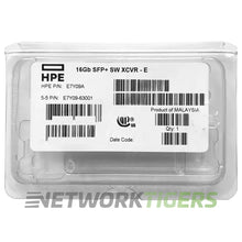 Cargar imagen en el visor de la galería, NEW HPE E7Y09A 16GB Fibre Channel SW Industrial Extended SFP+ Transceiver

