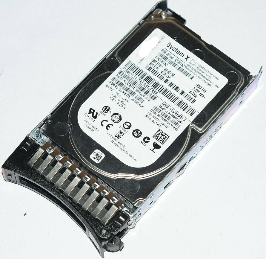 IBM 42D0753 42D0756 42D0752 500GB 7200RPM SATA 2.5