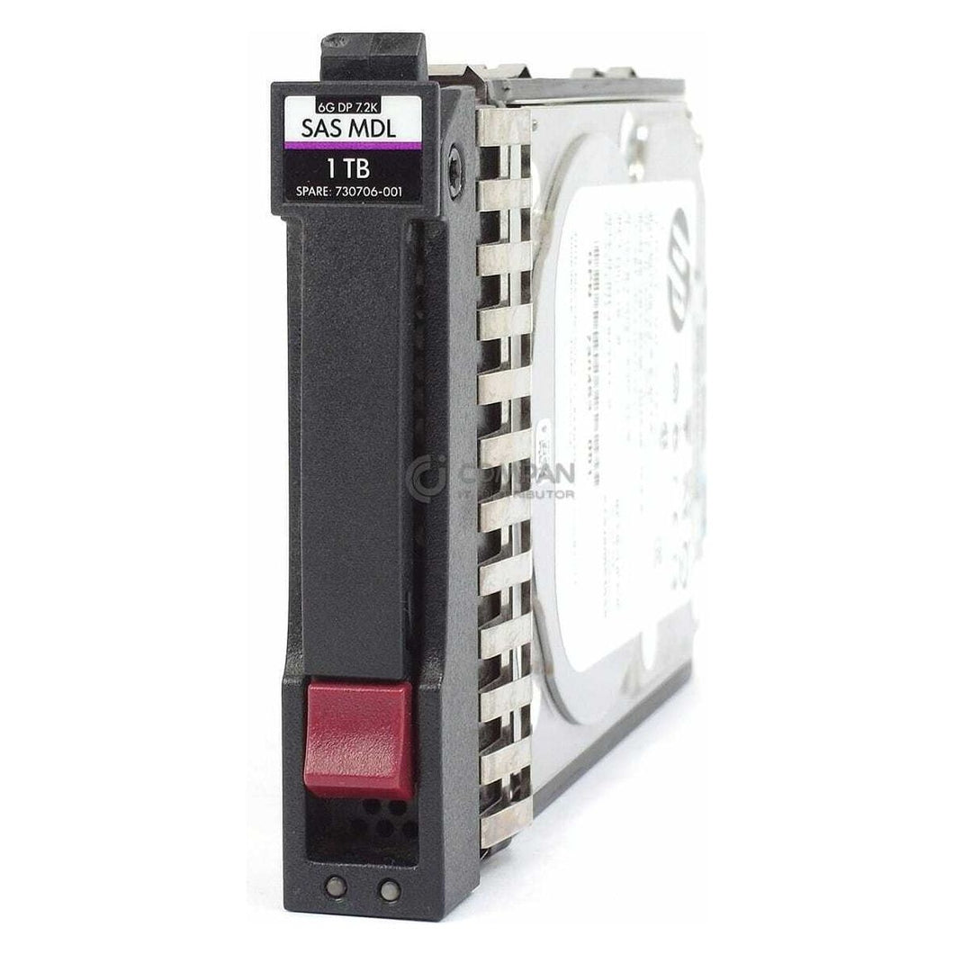 HP Disk 606228-001 9JX244-075 P2000 1TB 6G 7.2K dual port sas hard drive 604080-001