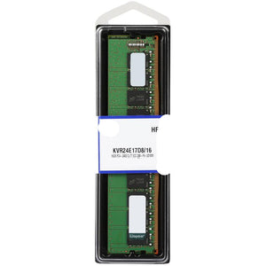 Kingston Technology ValueRAM 16GB 2400MHz DDR4 ECC CL17 DIMM 2Rx8 Desktop Memory (KVR24E17D8/16)
