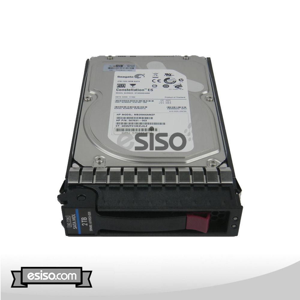 507632-B21 508040-001 HP 2TB 7.2K MDL SATA 3.5