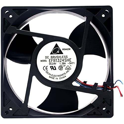 Delta 12,7 CM EFB1324SHE 24V 1.38A 12738 ordenador industrial de 3 líneas enfriador de aire grande