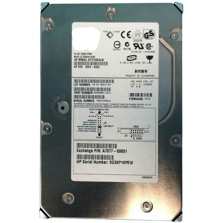 ST373454LW SEAGATE CHEETAH 73GB 68-PIN ULTRA320 SCSI 15000RPM 8MB 3.5 HARD DRIVE disco - MFerraz Tecnologia