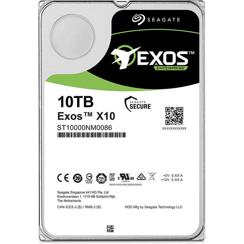 Seagate Exos x10 10TB SATA 6Gb/s 256MB Cache Enterprise Hard Drive 3.5