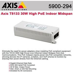 Axis Communications 5900-294 Power Over Ethernet Injector, External-FoxTI