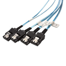 Carregar imagem no visualizador da galeria, Cabo Internal Mini SAS to SATA Cable (SFF-8087 to SATA Forward Breakout) 3.3 Feet-FoxTI
