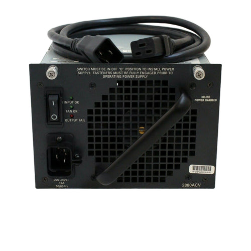 Cisco PWR-C45-2800ACV CATALYST 4500 SPARE 2800W AC Power Supply with Power Cord-FoxTI
