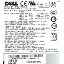 Load image into Gallery viewer, DELL NPS-1000BB A POWER SUPPLY 1000WATT 0C309D-FoxTI
