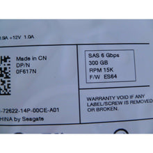 Load image into Gallery viewer, DELL/SEAGATE 15K.7 ST3300657SS 300GB SAS HARD DRIVE P/N:9FL066-150 F/W:ES64 33006000057-FoxTI
