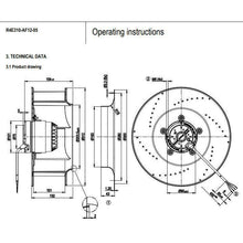 Cargar imagen en el visor de la galería, Ebmpapst R4E310-AF12-05 centrifugal fan 0.67A AC230V 150W ABB inverter fan-FoxTI
