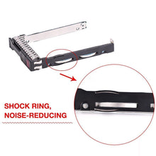 Carregar imagem no visualizador da galeria, Gaveta 2.5&quot; SFF SAS SATA SSD Hard Drive Carrier Tray Caddy 651687-001 651699-001 for HP Proliant ML350 DL360p DL380P DL160 Gen8 G8 Gen9 G9 with 4 Mounting Screws and Screw Driver-FoxTI
