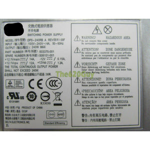 HP 508151-001 240W 240 Watts BTX Power Supply PSU Delta DPS-240RB A 503375-001 5704327877479-FoxTI