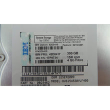 Cargar imagen en el visor de la galería, IBM 42D0417 300GB 15000 RPM 4GB/S Fiber Channel Hot-Swap E-DMM 3.5 Inch Hard Drive with Tray for System Storage DS4200 Express.-FoxTI
