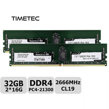 Load image into Gallery viewer, Memoria 32GB DDR4 2666MHz PC4-21300 Registered ECC 1.2V CL19 2Rx4 Dual Rank 288 Pin RDIMM Server Memory Ram Module Upgrade (32GB)-FoxTI
