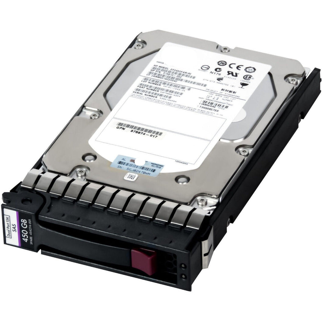 516810-002 HP 450GB 6G SAS 15K RPM LFF 3.5