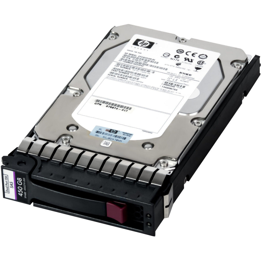 516816-B21 516810-022 516832-003 517352-001 450GB SAS 6G 15K HDD 884420695660