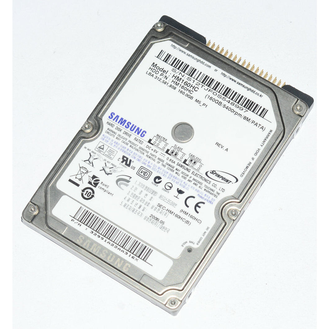 Disk Samsung HM160HC 160GB 5400rpm IDE, ATA, PATA Laptop 2.5