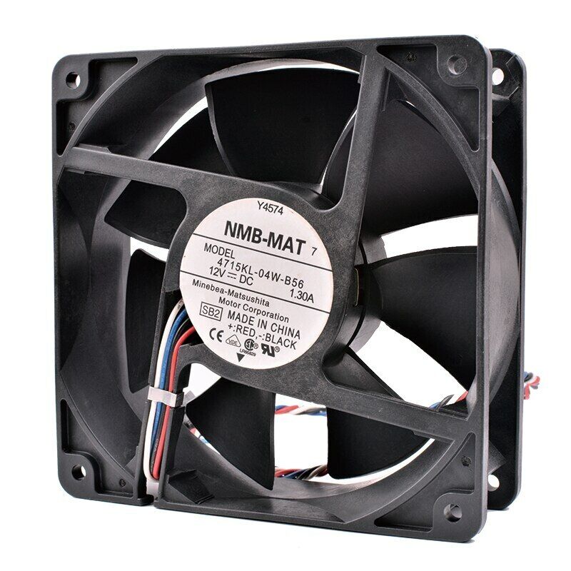 NMB MAT 4715KL-04W-B56 4Pin 12V 1.30A PWM Fan Dell 120x120x38 cooler