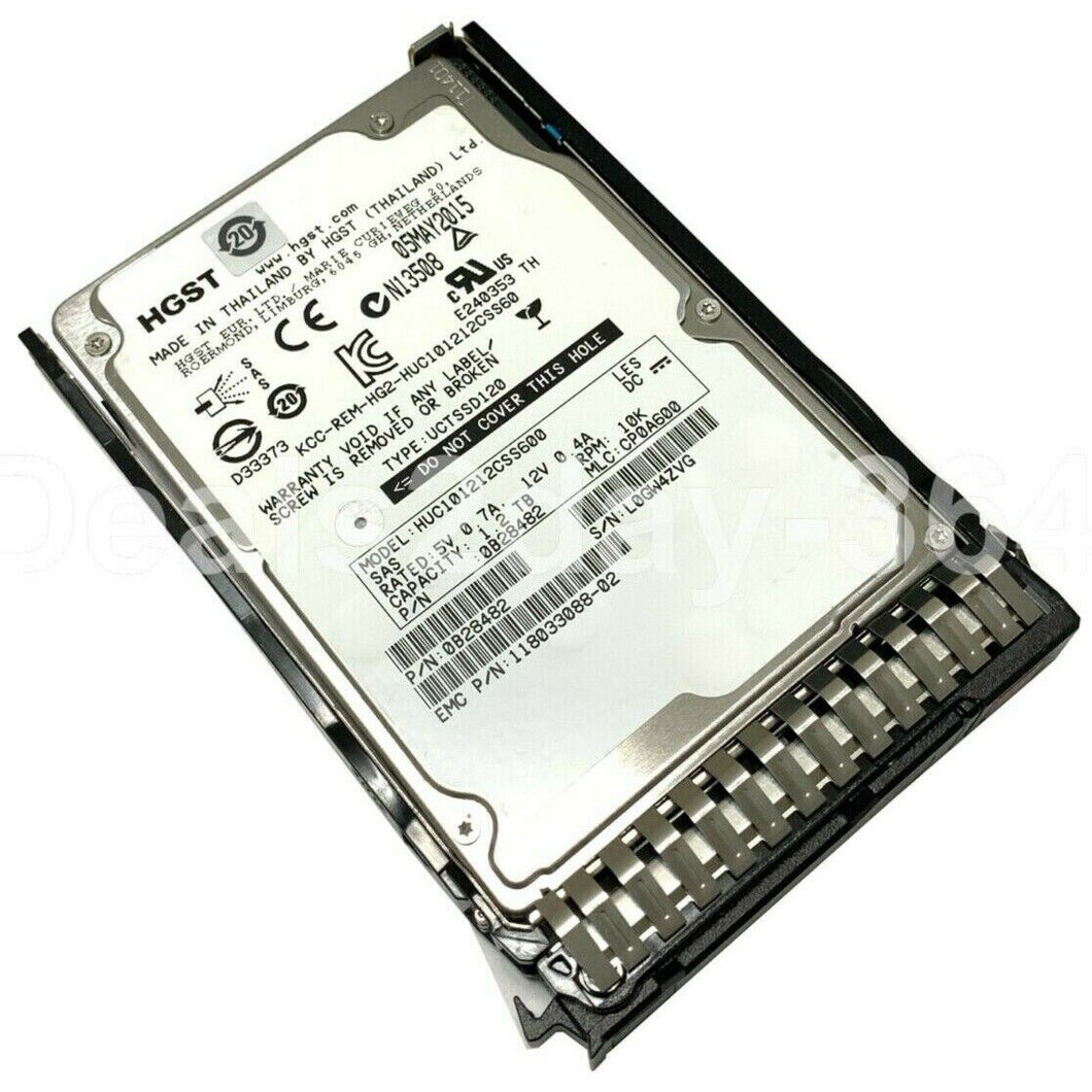 HGST Hitachi HUC101212CSS600, 0B28482, 1.2TB 10K SAS 6Gb/s 64MB 2.5