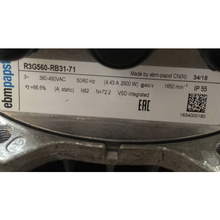 Cargar imagen en el visor de la galería, ebmpapst R3G560-RB31-71 Air-conditioning fan 400VAC 2900W 4.43A AHU / FFU fan cooler - MFerraz Tecnologia
