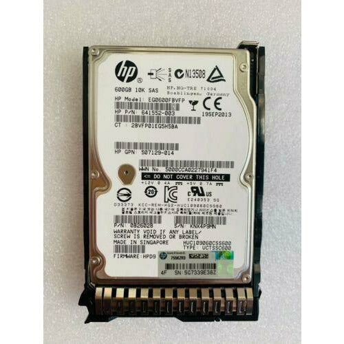 Disco HP EG0600FBVFP 641552-003 653957-001 600GB 10K 2.5