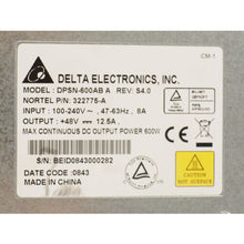 Load image into Gallery viewer, Delta Electronics, INC. DPSN 600AB A 322775-A 48v 12.5A 600W Power Supply Unit - mferraz.com
