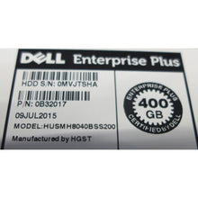 Carregar imagem no visualizador da galeria, Dell Enterprise Plus 400GB 12 Gbps 2.5&quot; SAS SSD w/ Caddy HUSMH8040BSS200 8JYJK - MFerraz Technology ITFL
