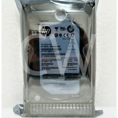 695842-001 695510-B21 HP 4TB 7.2K 6G 3.5