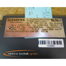 Cargar imagen en el visor de la galería, Siemens 1ft6061-6af71-3aa1 Servo Motor-unused with 12 months NormalServers- - MFerraz Technology ITFL
